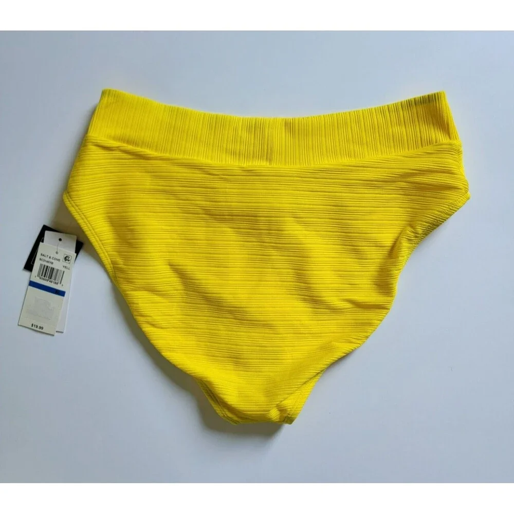 Salt +‎ Cove Women's Size XL Yellow Ribbed Bikini Bottom NWT